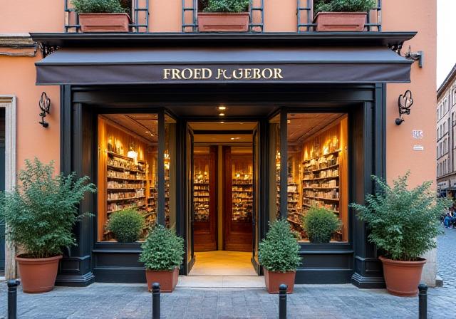 Esterno della libreria Favola & Fiori situata sul Lungotevere