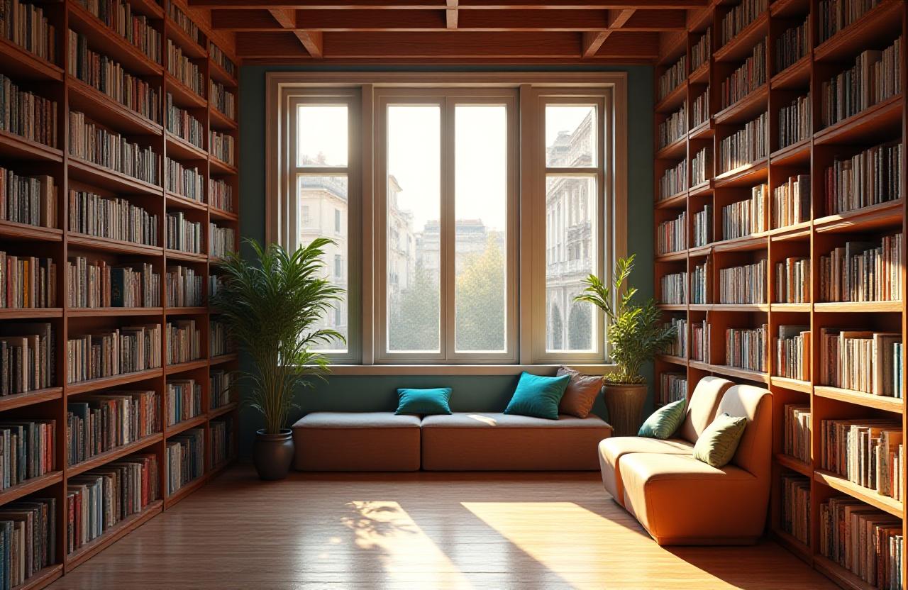 Interno accogliente della libreria Favola & Fiori a Roma